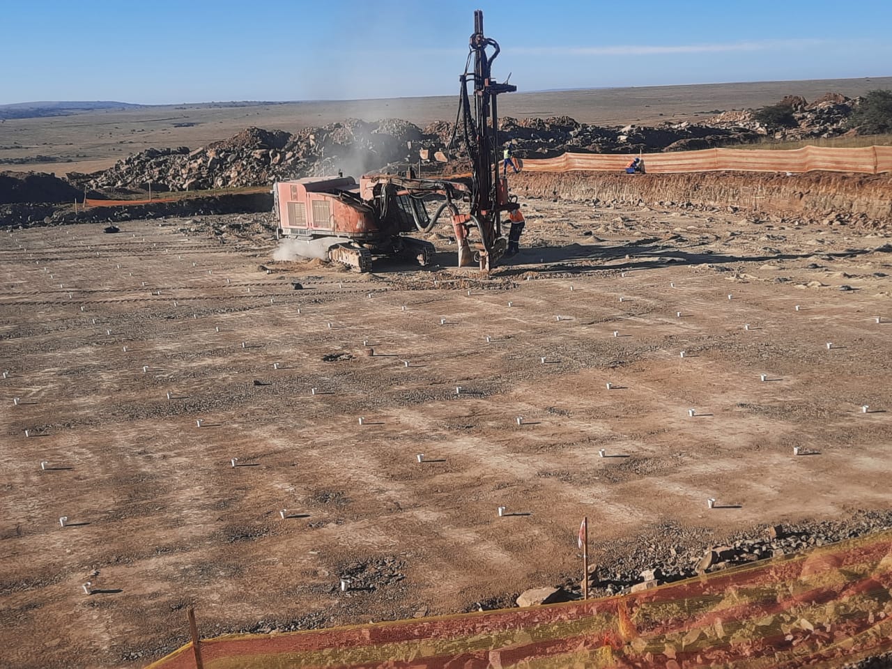 Trenching and reservoir blasting - Neutron Civil Engineering
