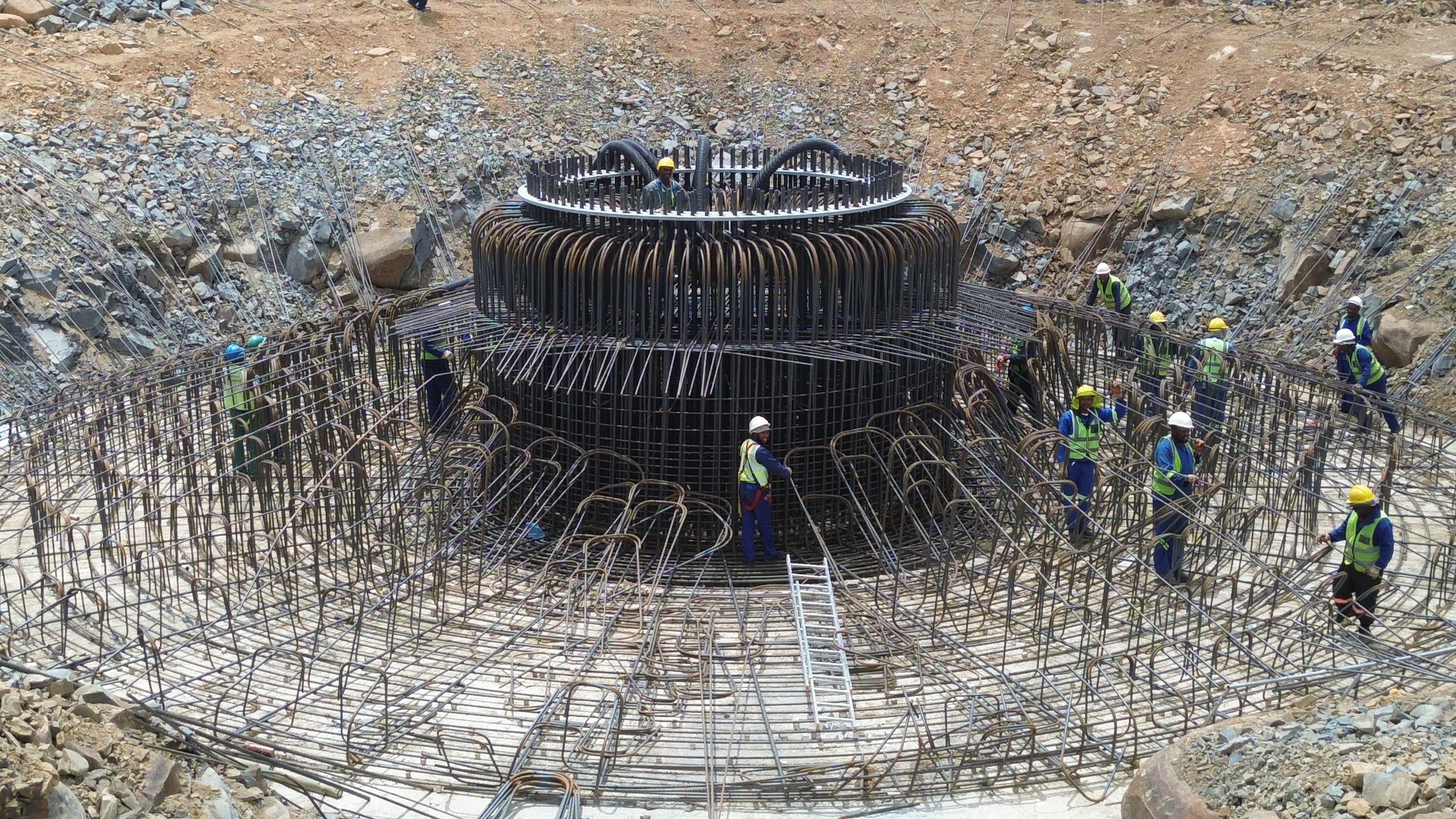 Windfarm blasting and trenching - SpecAfrica OYA Windfarm
